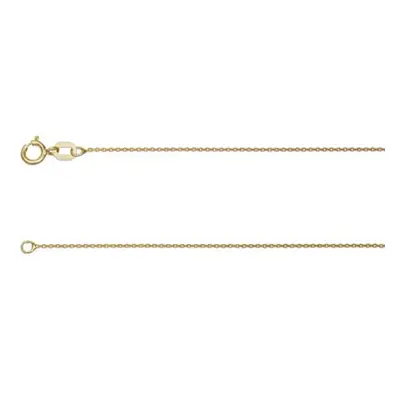 9ct Yellow Gold 0.8mm Belcher Chain 18&quot;/45cm Unhallmarked