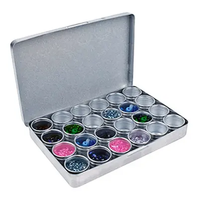 Storage Set, 24 Aluminium Containers In An Aluminium Box