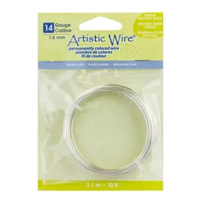 Beadalon Artistic Wire 14 Gauge Silver Plated 1.6mm X 3.1m