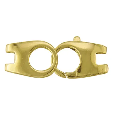 9ct Yellow Gold Two Part Trigger Clasp 20x7mm, Double Legged