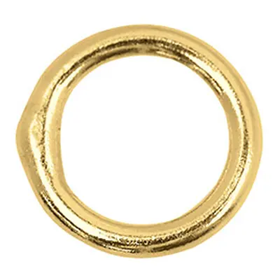 9ct Yellow Gold 6mm Closed Jump Ring Pack of 4, 6mm X 0.9mm