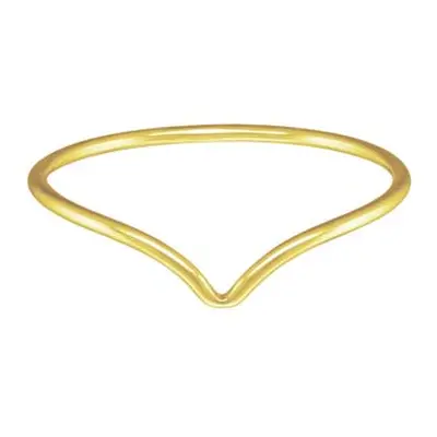 Gold Filled Chevron Ring Medium