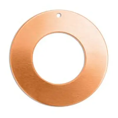 ImpressArt Copper Washer 25mm Stamping Blank Pack of 4 Pierced Hole