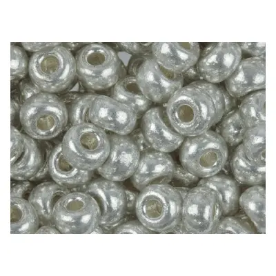 Miyuki 6/0 Round Seed Beads Duracoat Galvanized Silver 20g Tube, Miyuki Code 4201