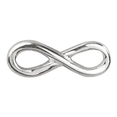 Sterling Silver Infinity Connector Pack of 5 13mm