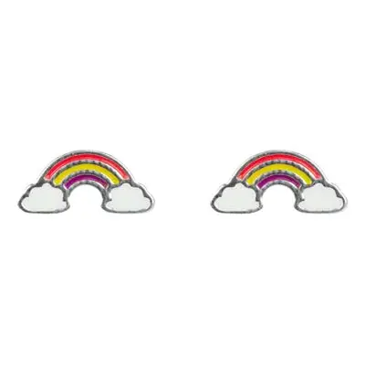 Sterling Silver Rainbow Earrings