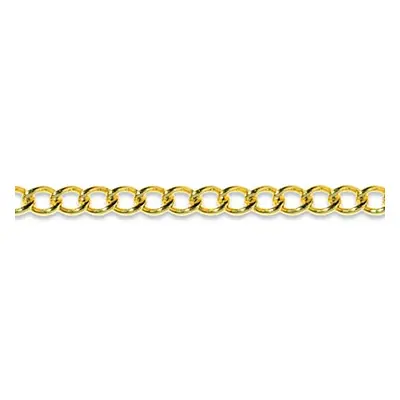 9ct Yellow Gold 2.5mm Loose Curb Chain