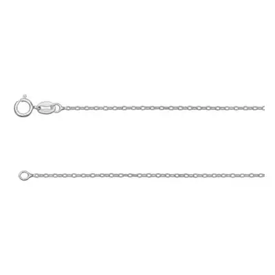 Sterling Silver 1.3mm Trace Chain 24&quot;/60cm Unhallmarked 100% Recycled Silver