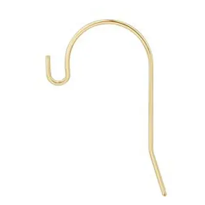 9ct Yellow Gold Hook Wire With Open Look