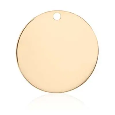 9ct Yellow Gold Round Blank 16mm, 100% Recycled Gold