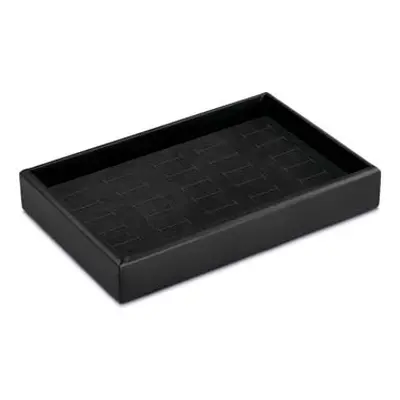 Stackable Black Ring Presentation Tray 22x14x3.9cm