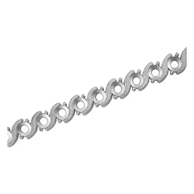 Sterling Silver Setting Strip, `S` Shape 4mm X 11