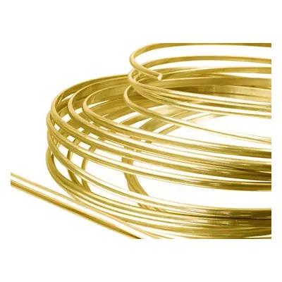 9ct Yellow Gold D Shape Wire 2.30mm X 1.50mm, 100% Recycled Gold