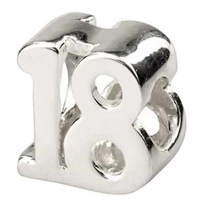 Sterling Silver `18` Charm Bead