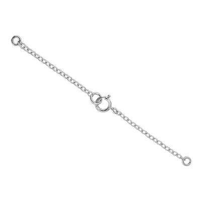 Sterling Silver 1.0mm Trace Safety Chain For Necklace With Bolt Ring 7.0cm/2.8&quot; Pack of 6