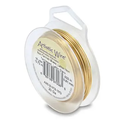 Beadalon Artistic Wire 20 Gauge Tarnish Resistant Brass 0.81mm X 13.7m