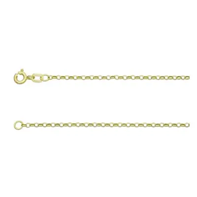 9ct Yellow Gold 1.7mm Belcher Chain 20&quot;/50cm Hallmarked