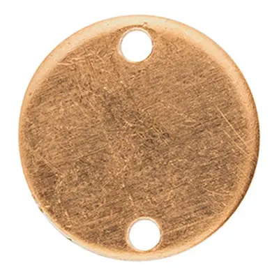 Copper Blanks Round Disc Connector Pack of 6, 15mm