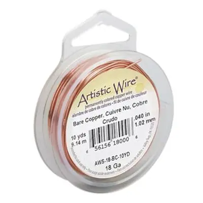 Beadalon Artistic Wire 18 Gauge Bare Copper 1.0mm X 9.1m