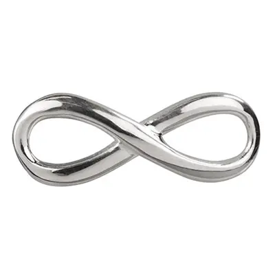 Sterling Silver Infinity Connector Pack of 5 16mm