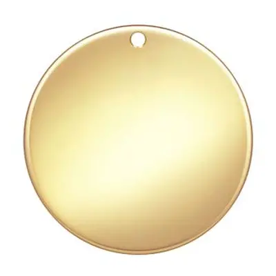 Gold Filled Round Disc 19mm Light Blank