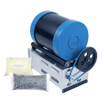 Barrel Tumbling Machine 3lb With Metal Polishing Kit