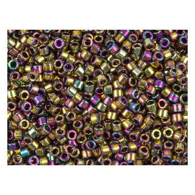 Miyuki 11/0 Delica Seed Beads Metallic Light Bronze Iris 7.2g Tube, Miyuki Code Db023