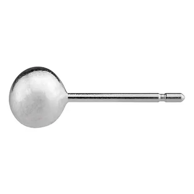 9ct White Gold Ball Stud 5mm, 100% Recycled Gold