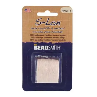 Beadsmith S-lon Bead Cord Vanilla Tex 210 Gauge #18 70m