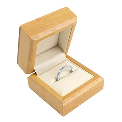 Wooden Ring Box, Maple Colour