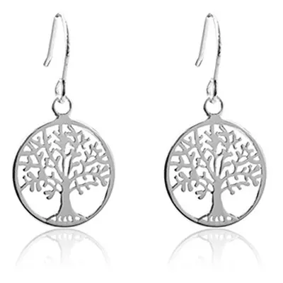 Sterling Silver Earrings Tree Of Life Drop