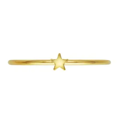 Gold Filled Star Design Stacking Ring Large