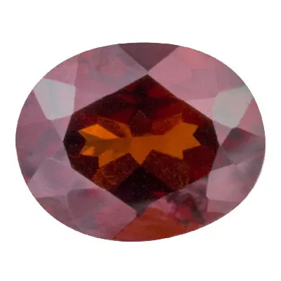 Garnet, Oval, 10x8mm