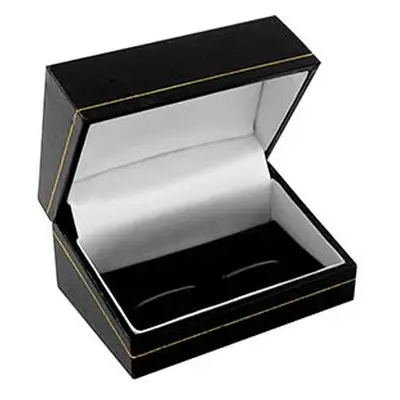 Black Leatherette Cufflink Box