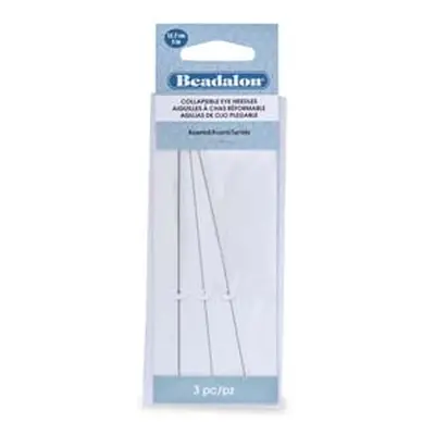 Beadalon Collapsible Eye Needles 12.7cm Variety Pack, 3 Pcs