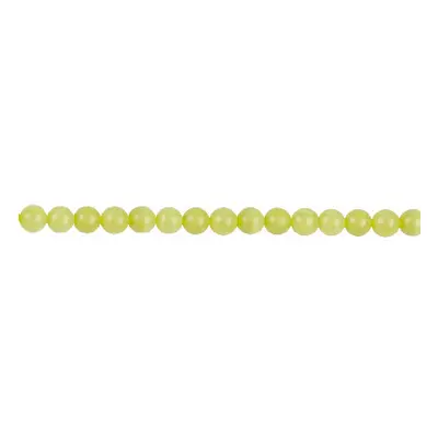 Lemon Jasper Semi Precious Round Beads 4mm 16&quot;/40cm Strand