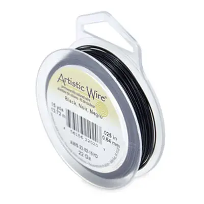 Beadalon Artistic Wire 22 Gauge Black 0.64mm X 13.7m