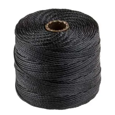 Beadsmith S-lon Bead Cord Black Tex 210 Gauge #18 70m