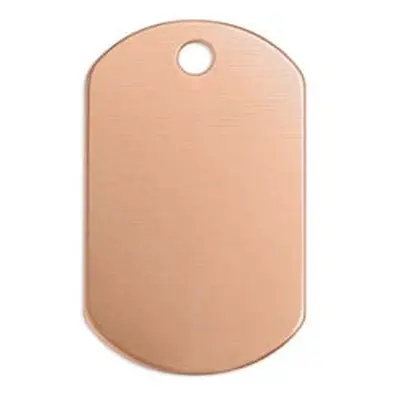 ImpressArt Copper Dog Tag 32x19mm Stamping Blank Pack of 4