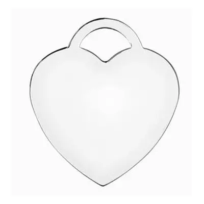 Sterling Silver Heart Lock 19mm Stamping Blank