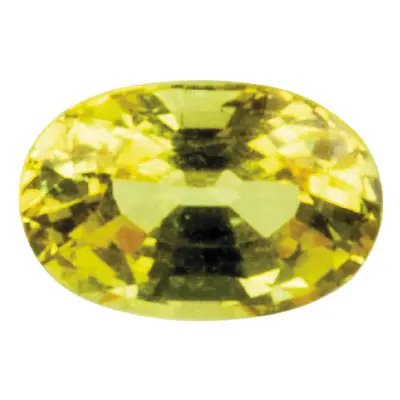 Yellow Sapphire, Oval, 6x4mm