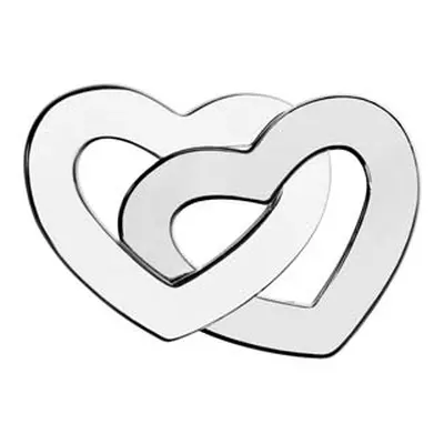 Sterling Silver Interlocking Hearts 22mm Stamping Blank