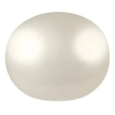 Cultured Pearls Pair Button Half Drilled 8.5-9mm, White, Freshwater