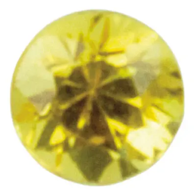 Yellow Sapphire, Round, 2.5mm