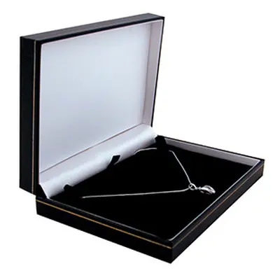 Black Leatherette Necklet Box