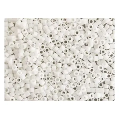 Miyuki 11/0 Delica Seed Beads Opaque Chalk White 6.6g Tube, Db200