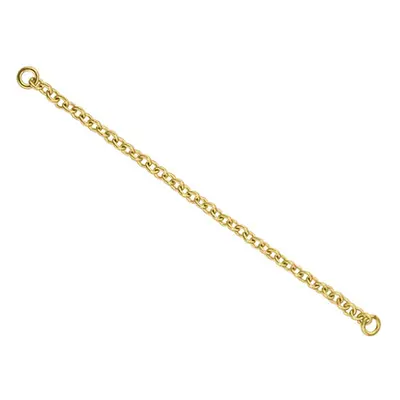 9ct Yellow Gold 1.0mm Trace Safety Chain For Bracelet 6.8cm/2.7&quot;