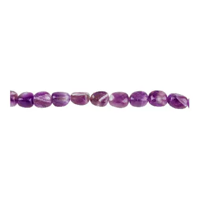 Amethyst Semi Precious Nugget Shape Beads 8x10mm 16&quot;/40cm Strand