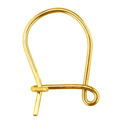 9ct Yellow Gold Safety Hook Wire 371, 100% Recycled Gold