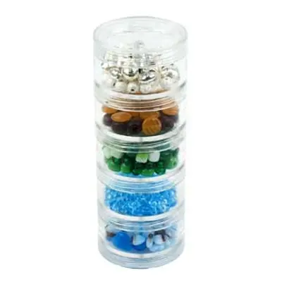 Beadalon Medium Bead Storage Stackable Containers Five Per Stack